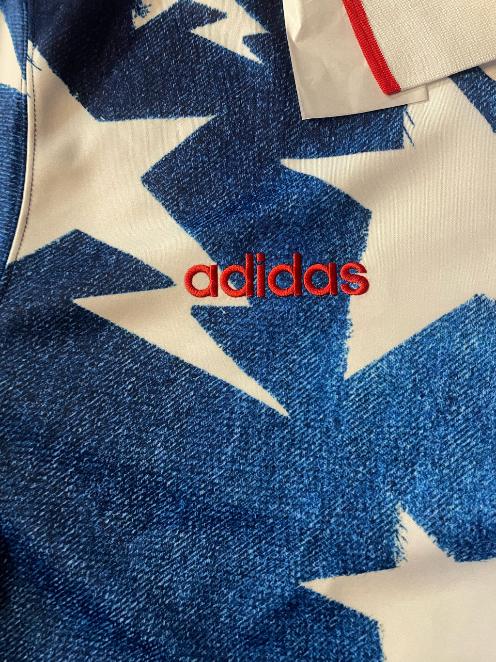 Adidas x BAPE Long Sleeve Standard Jersey Medium Blue Denim - KR Sizing 착용 스타일 - 4