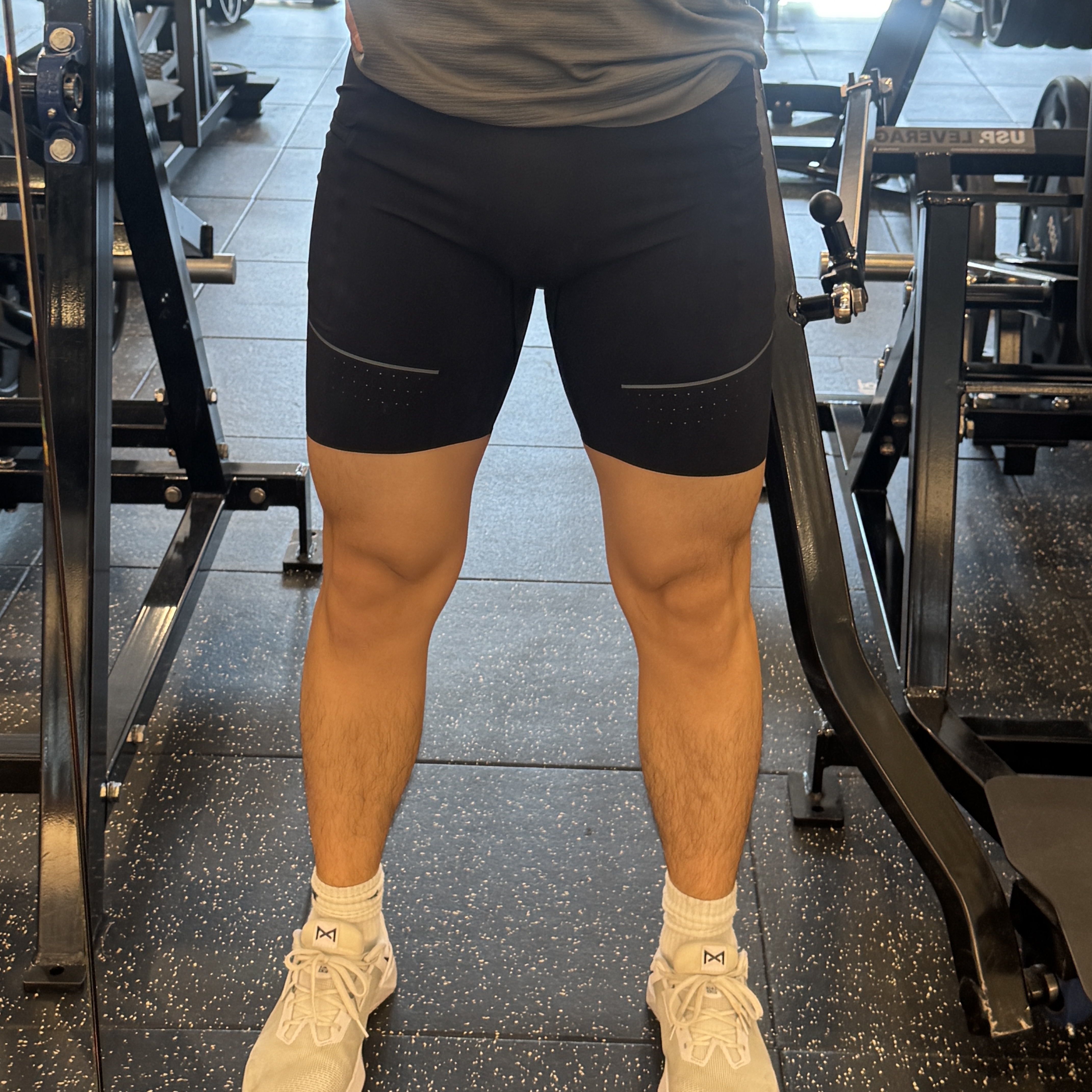 Lululemon Fast and Free Half 8 Inch Tight Black 착용 스타일 - 1