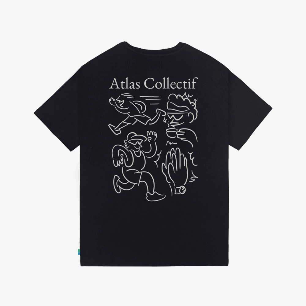 아틀라스 콜렉티프 일루미 트랙스 공용 The Art Of Running 3M 티셔츠 블랙(Atlas COLLECTIF Illumi Trax UNISEX The Art Of Running 3M Tee Black) - 2