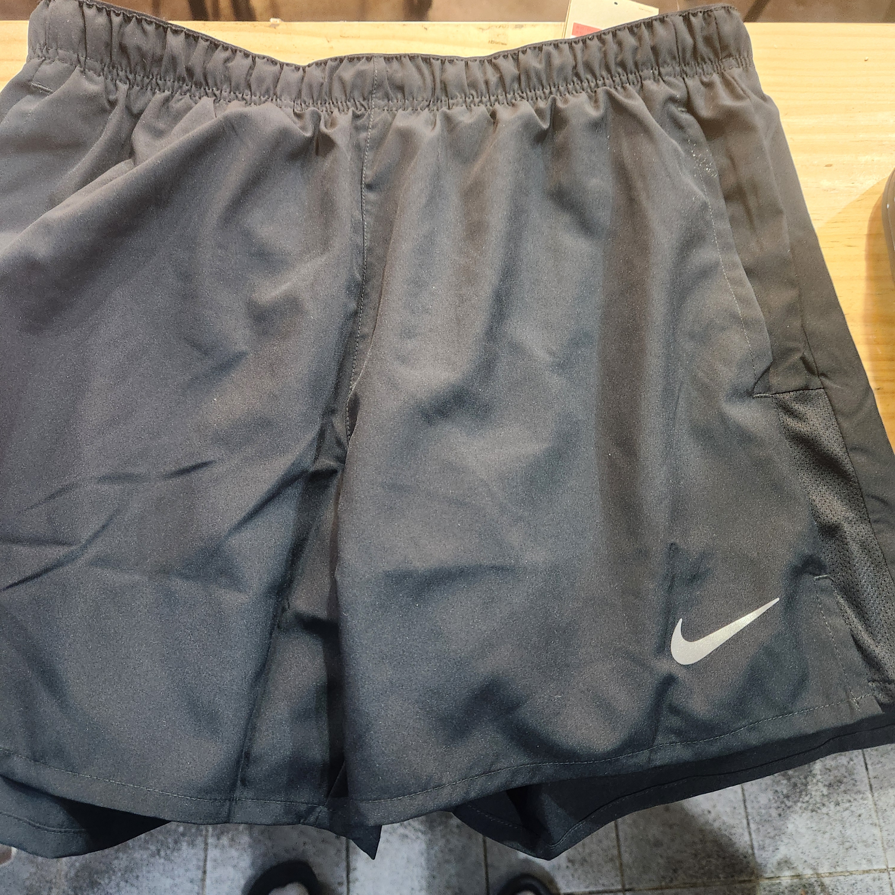 Nike Dri-Fit Challenger 5 Inch Brief Lined Versatile Shorts Black - Asia 착용 스타일
