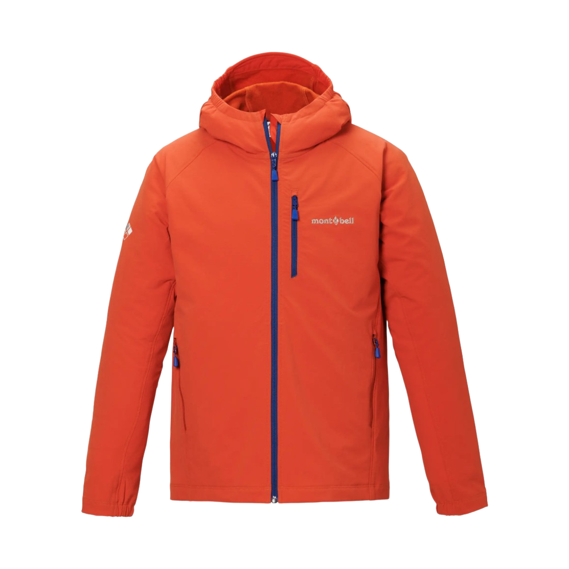 1106802 (Kids) Montbell Climapro 200 Hooded Jacket Orange