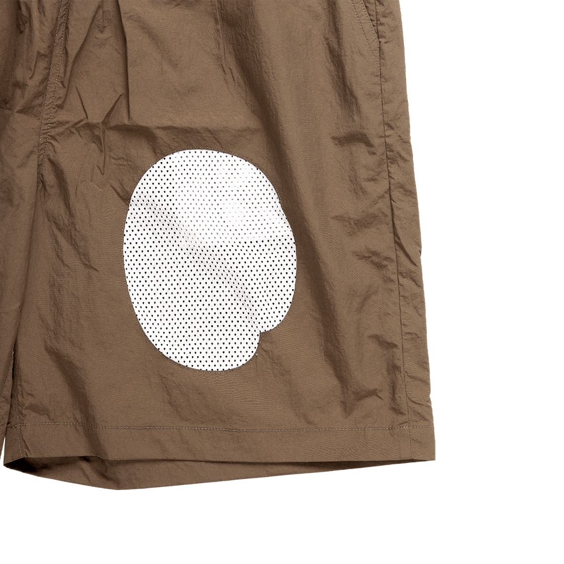 더왈드 패커블 앳심볼 패널 쇼트팬츠 브라운(THE WARLD Packble At Symbol Pannel Short Pants Brown) - 3