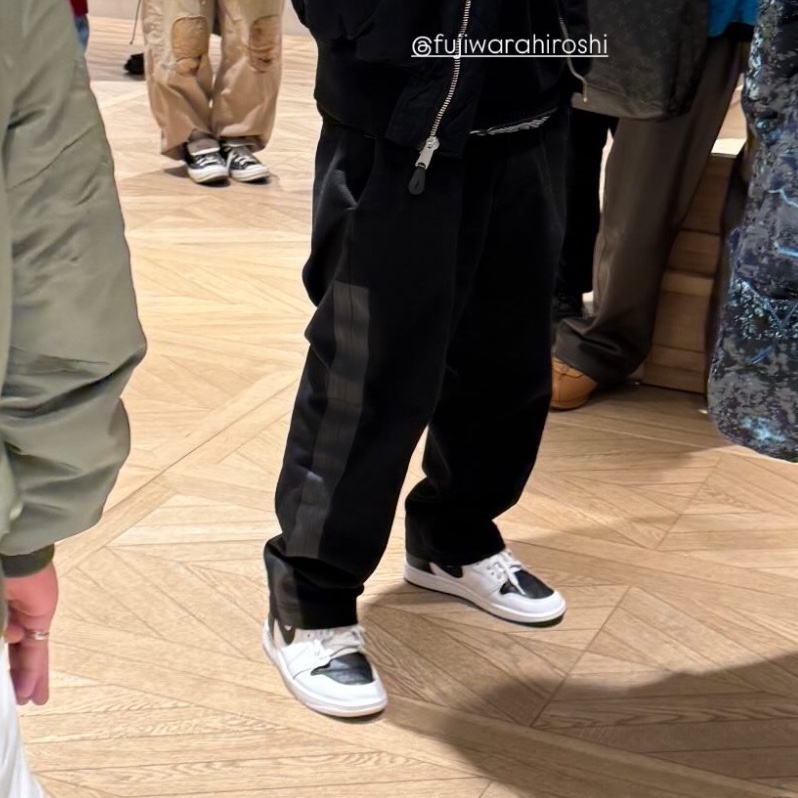 Jordan 1 x Fragment x Union LA High OG SP White Black 착용 스타일 - 4