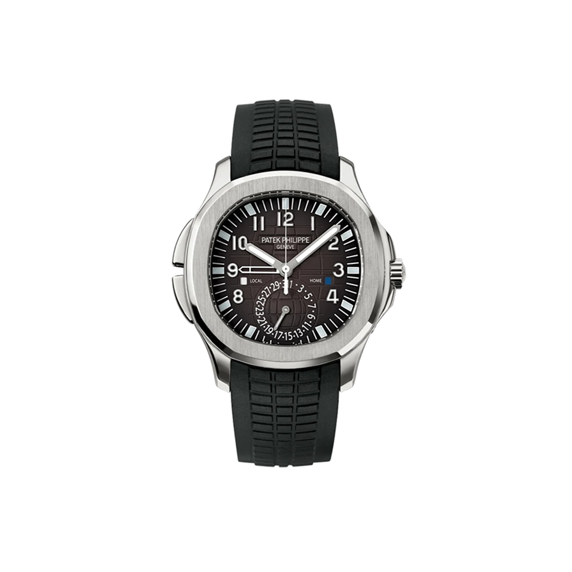 파텍필립 아쿠아넛 트래블타임 40.8-5164A-001 블랙 아라빅+바 NO.7428(Patek Philippe Aquanaut Travel Time 40.8mm Black Arabic Dial No. 7428)