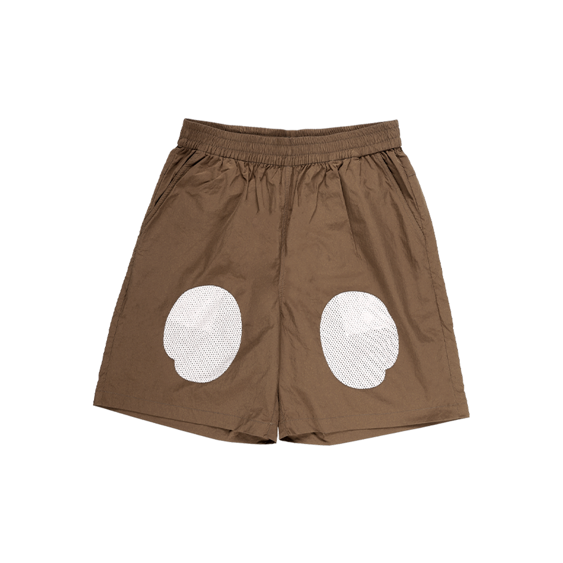 TWD25SSPCKSBR01M THE WARLD Packble At Symbol Pannel Short Pants Brown
