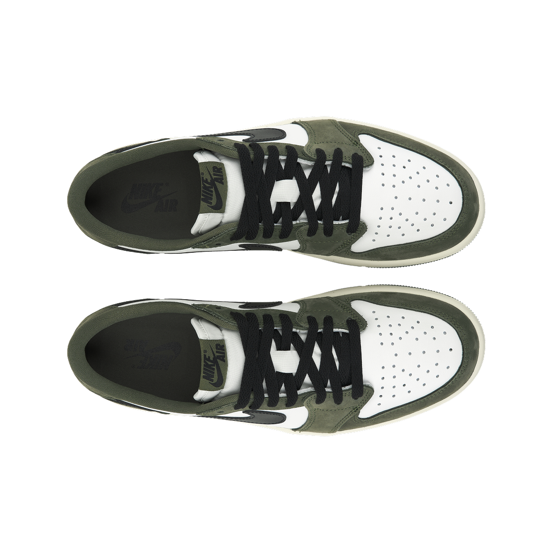 조던 1 레트로 로우 OG 미디움 올리브 앤 서밋 화이트(Jordan 1 Retro Low OG Medium Olive and Summit White) - 5