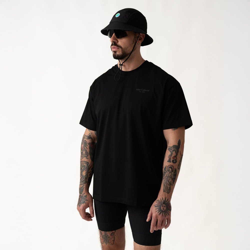 아틀라스 콜렉티프 일루미 트랙스 공용 The Art Of Running 3M 티셔츠 블랙(Atlas COLLECTIF Illumi Trax UNISEX The Art Of Running 3M Tee Black) - 5