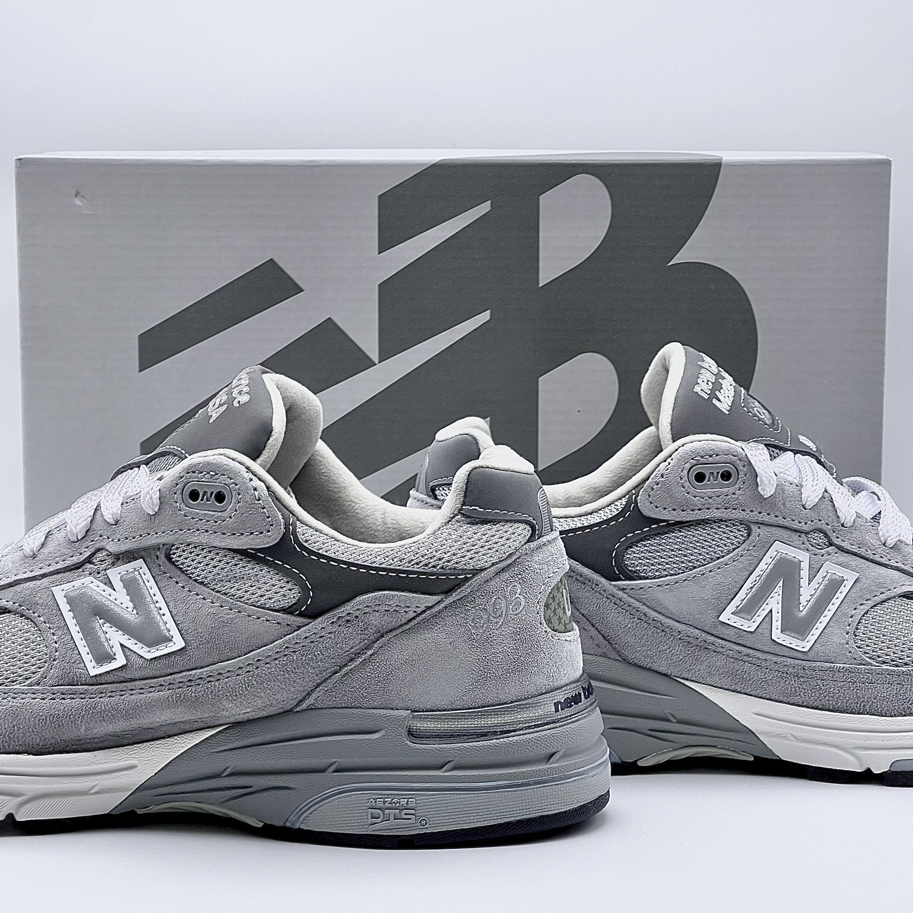 New Balance 993 Made in USA Grey - D Standard 착용 스타일 - 4