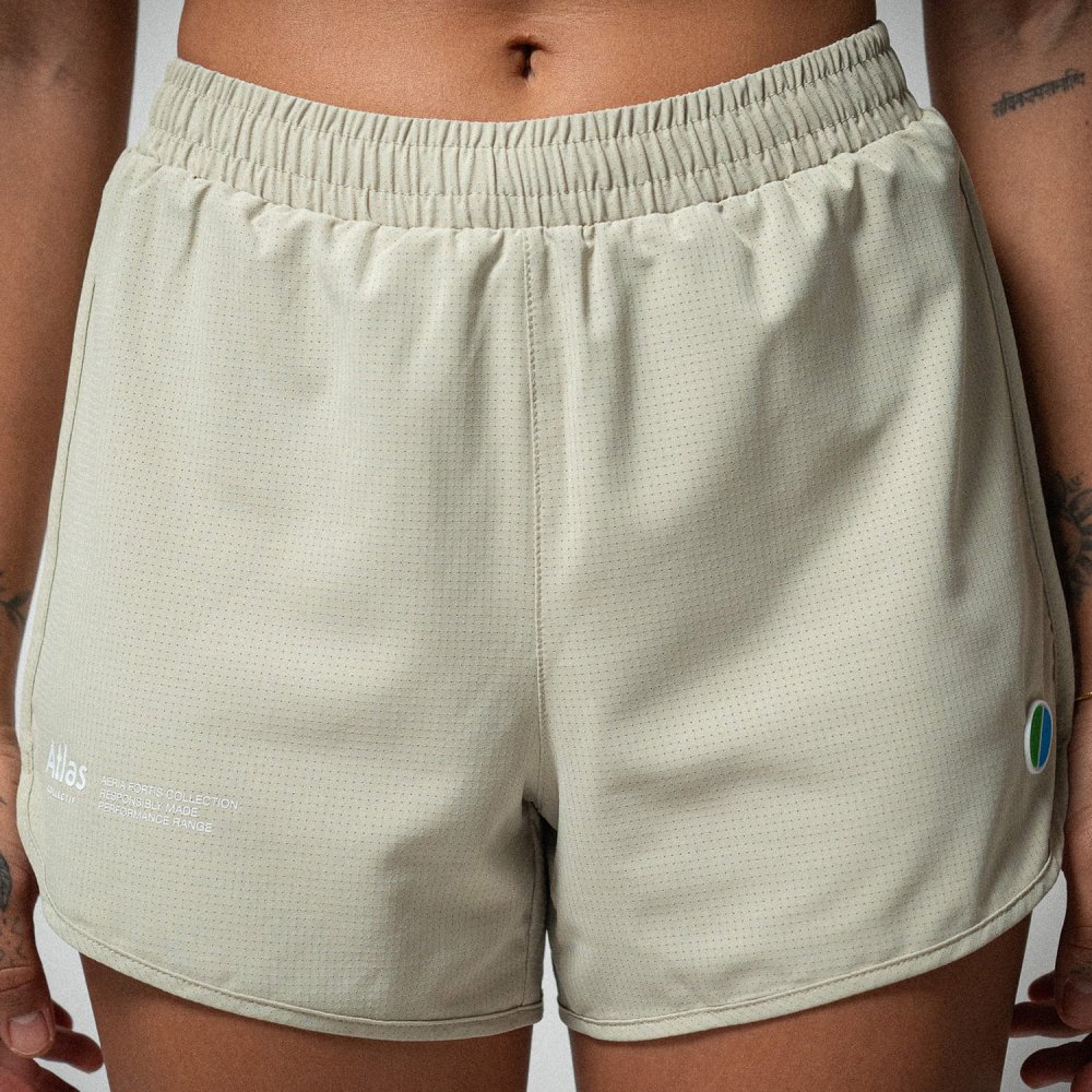 아틀라스 콜렉티프 에리아 포티스 여성 4인치 레이스 쇼츠 베이지(Atlas COLLECTIF Aeria Fortis WMNS 4 Race Shorts Beige) - 6