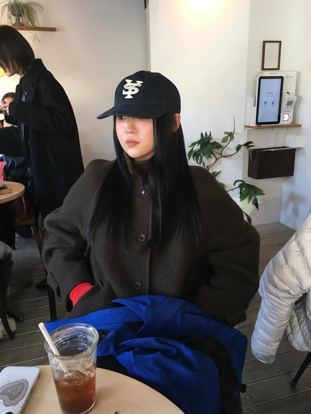 Sunday Ceremony Sy Logo 5 Panel Cotton Cap - Navy 착용 스타일 - 3