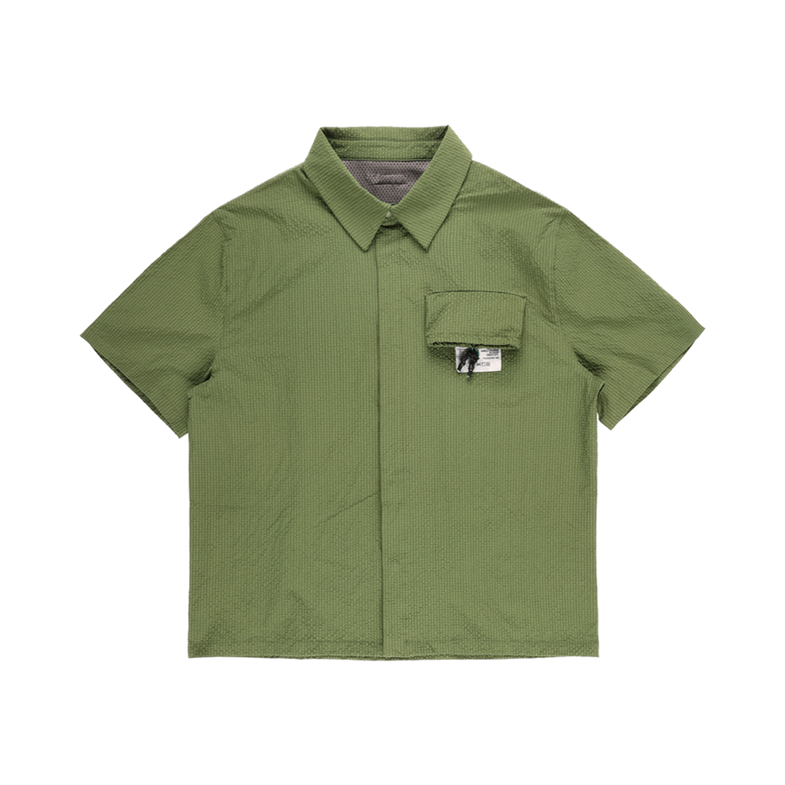 더왈드 패커블 시어서커 하프셔츠 그린(THE WARLD Packable Seersucker Half Shirts Green)
