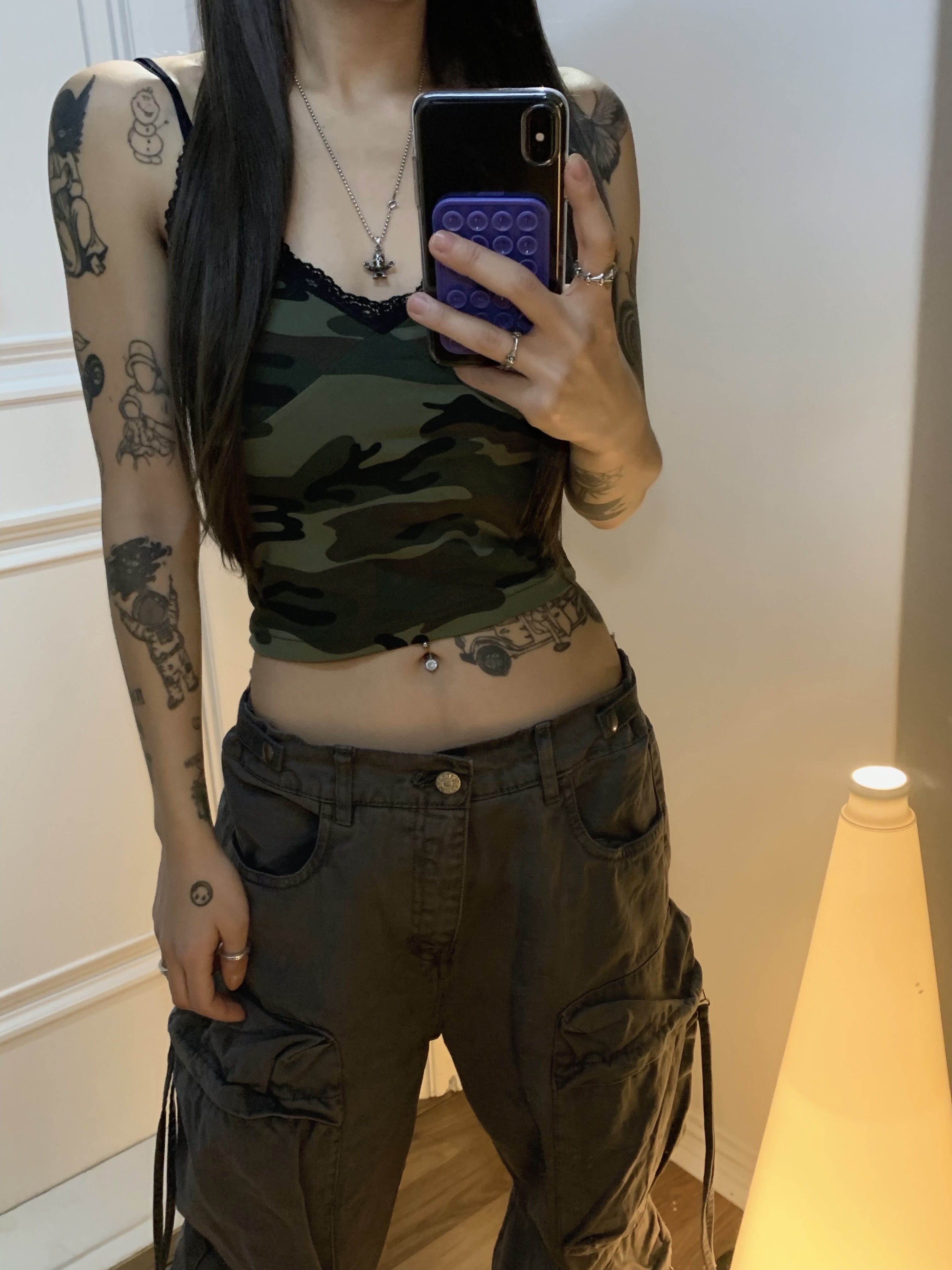 Supreme x True Religion Mesh Back 6-Panel Olive Camo - 25FW 착용 스타일 - 2