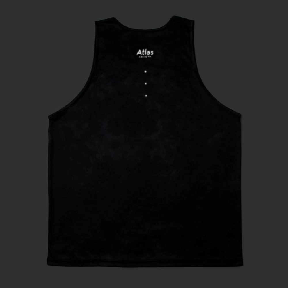 아틀라스 콜렉티프 V3 코어 남성 레이스 싱글렛 타이다이 블랙(Atlas COLLECTIF V3 Core MENS Race Singlet Tie Dye Black) - 5