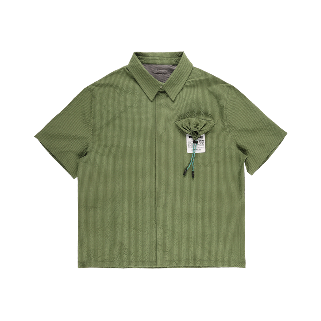 더왈드 패커블 시어서커 하프셔츠 그린(THE WARLD Packable Seersucker Half Shirts Green) - 2