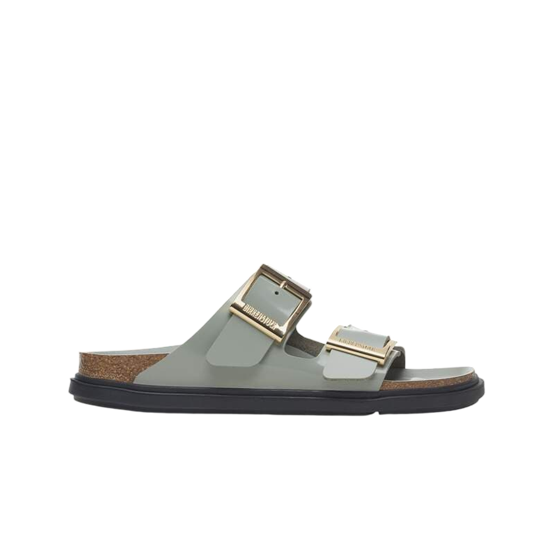 1029367 Birkenstock Arizona Droplet Buckle High Shine Pure Sage - Regular