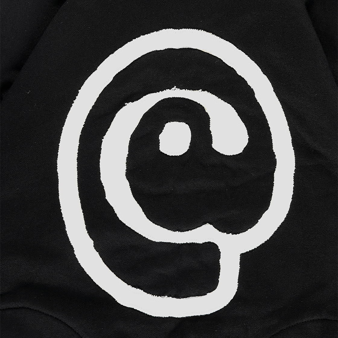 더왈드 앳심볼 아플리케 후디 블랙(THE WARLD At Symbol Applique Hoodie Black) - 2