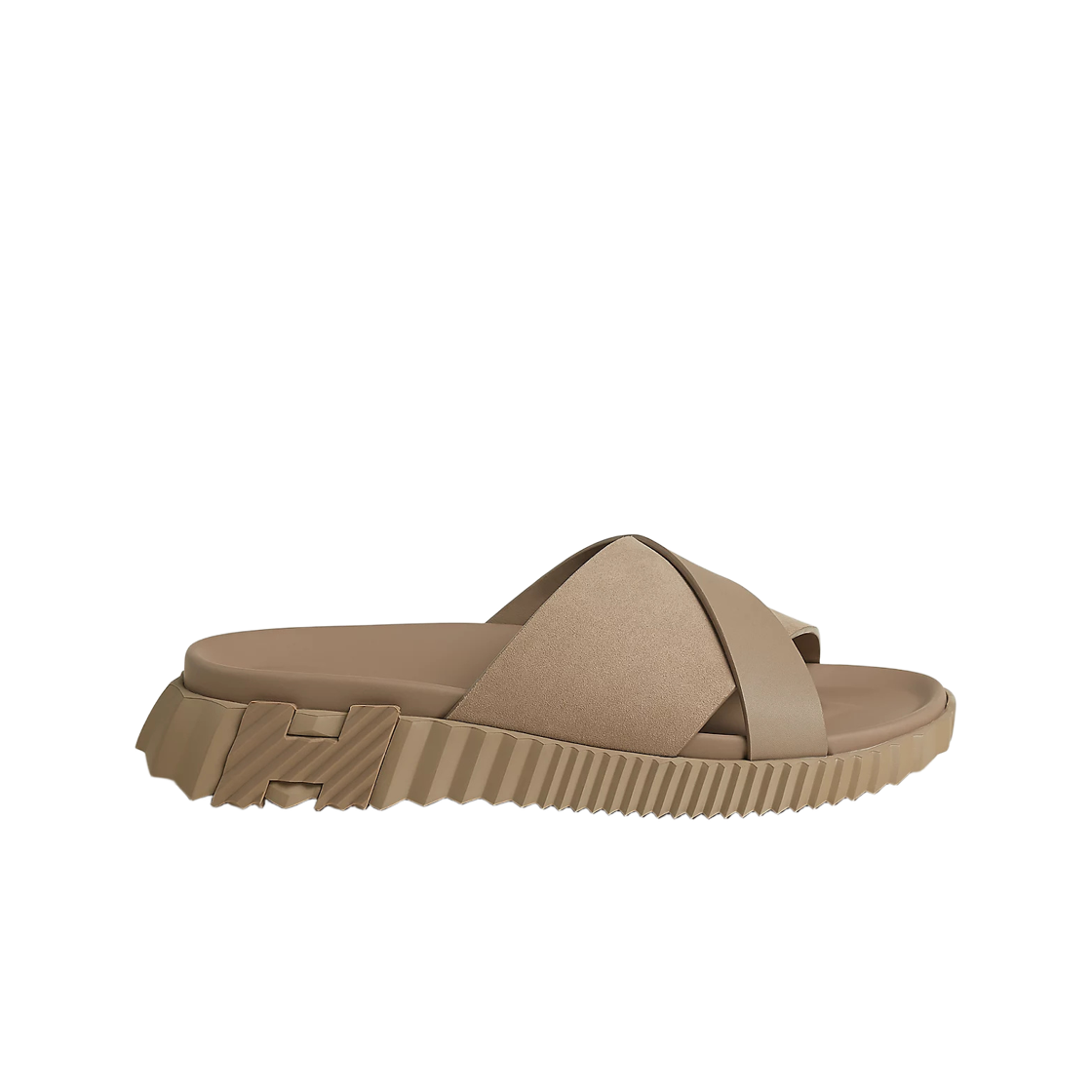 H261891ZHC9 Hermes Infra Sandal Goatskin & Beige Sable