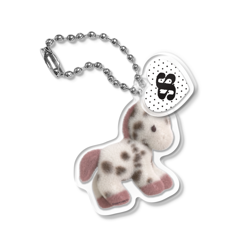 E2601_0057 earpearp Mix Moomoo Love Acrylic Double Keyring