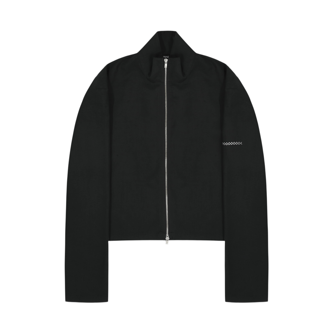 준느 J44 미니멀 풀 집업 워시드 블랙(Junne J44 Minimal Full Zip Up Washed Black)
