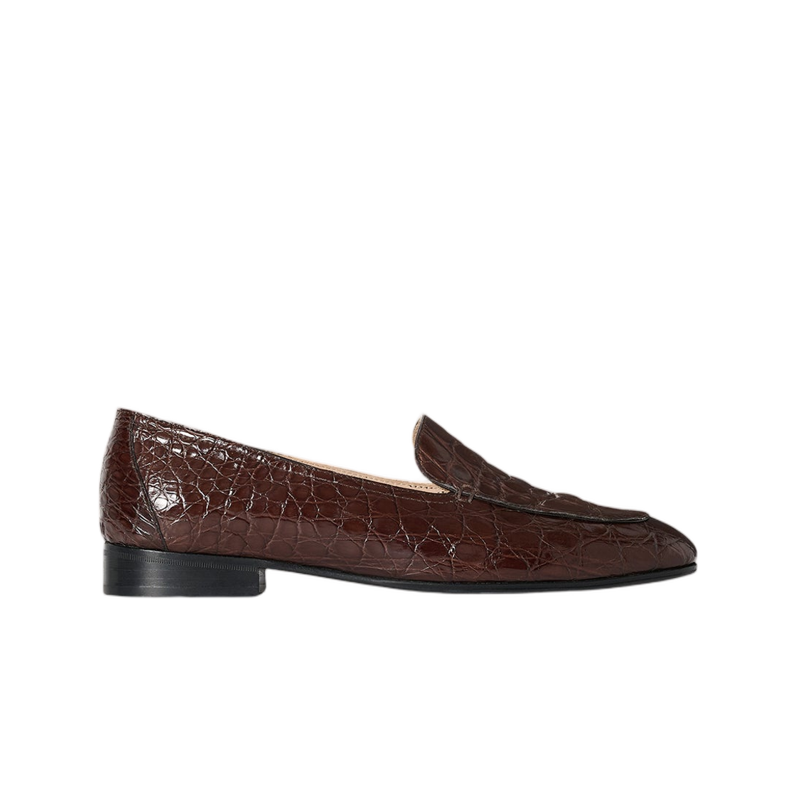 F1801E79DEO (W) The Row Adam Loafer Two Deep Brown