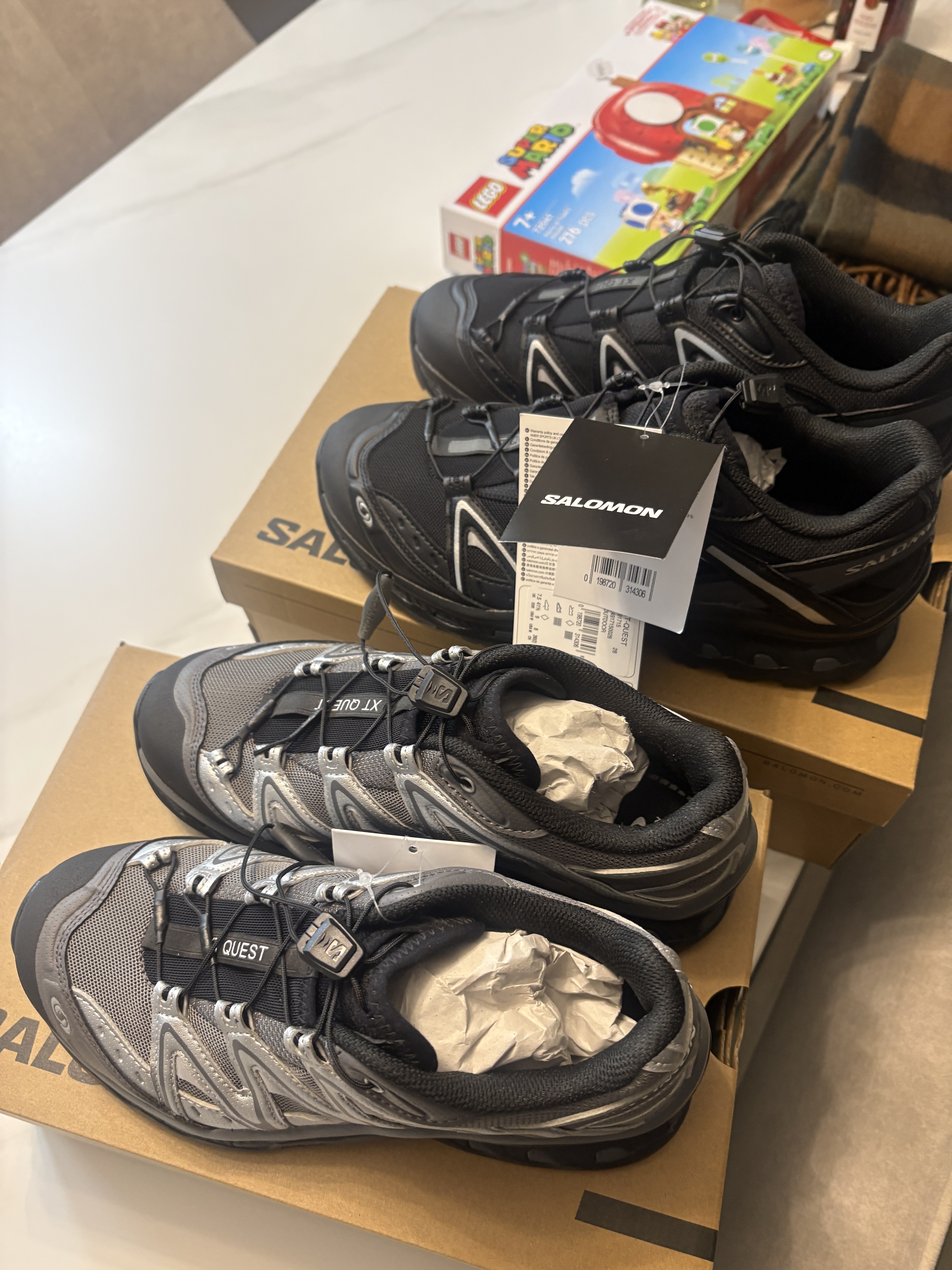 Salomon XT-Quest Black Silver 착용 스타일