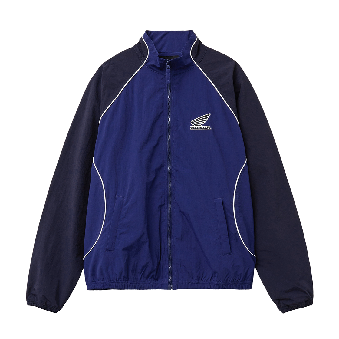 혼다 나일론 빈티지 컬러블록 트랙 재킷 블루(Honda Nylon Vintage Color Block Track Jacket Blue) - 1