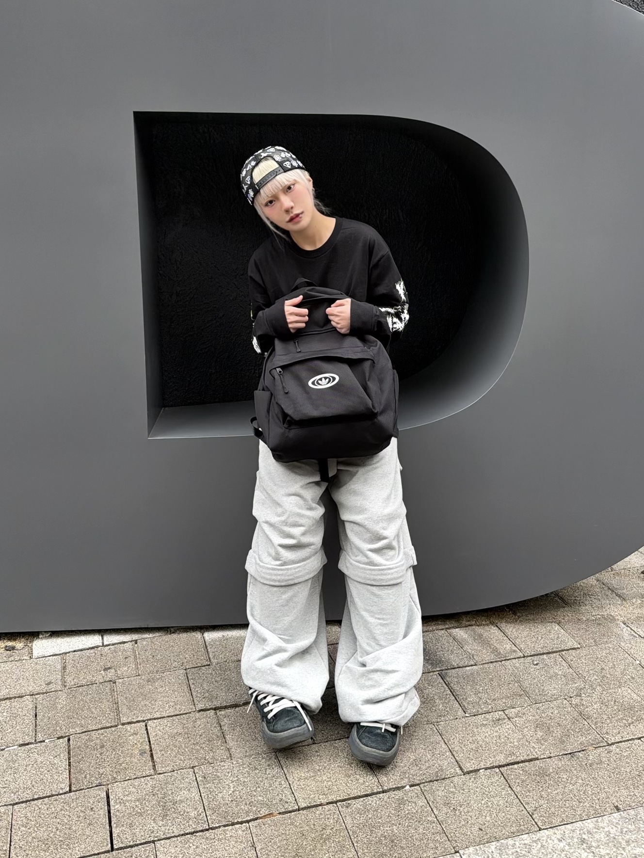 Palace Palactic Trucker Black - 25SS, Supreme x Y's by Yohji Yamamoto L/S T-Shirt Black - 25FW 착용 스타일