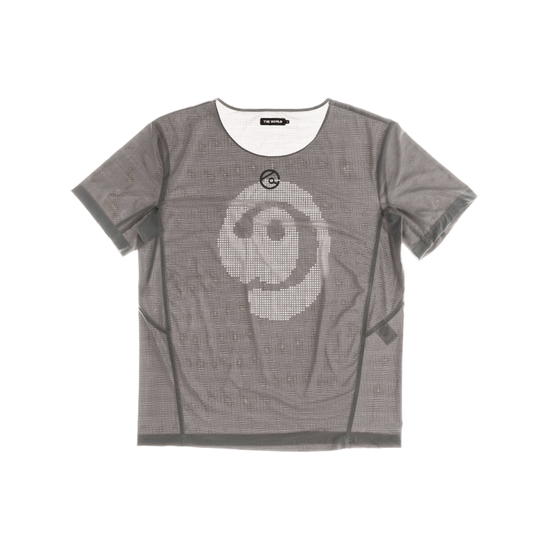 더왈드 레이저 백홀 러닝티 라이트그레이(THE WARLD Laser Back Hole Running Tee Light Gray) - 3