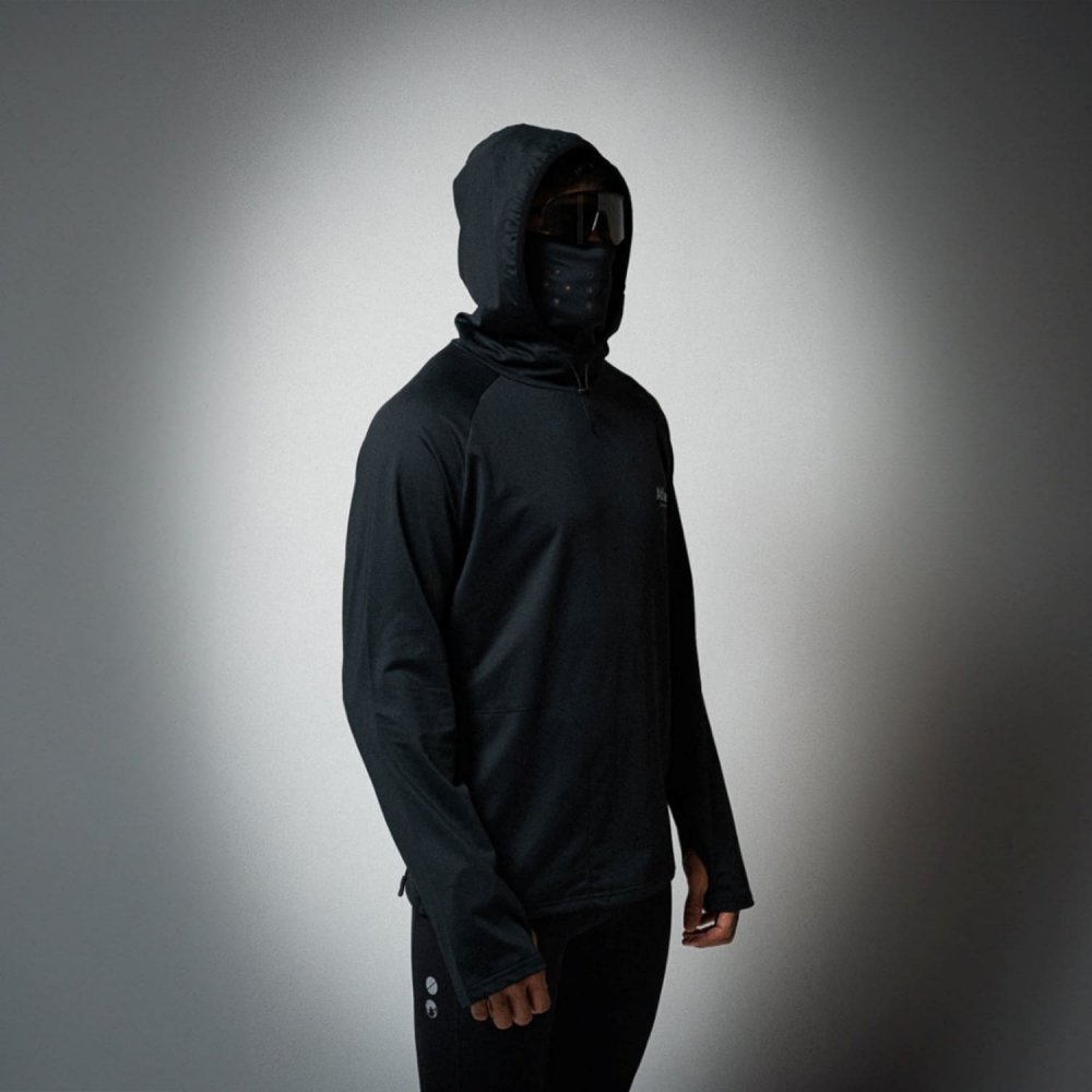 아틀라스 콜렉티프 일루미 트랙스 남성 러닝 바라클라바 후디 블랙(Atlas COLLECTIF Illumi Trax MENS Running Balaclava Hoodie Black) - 6