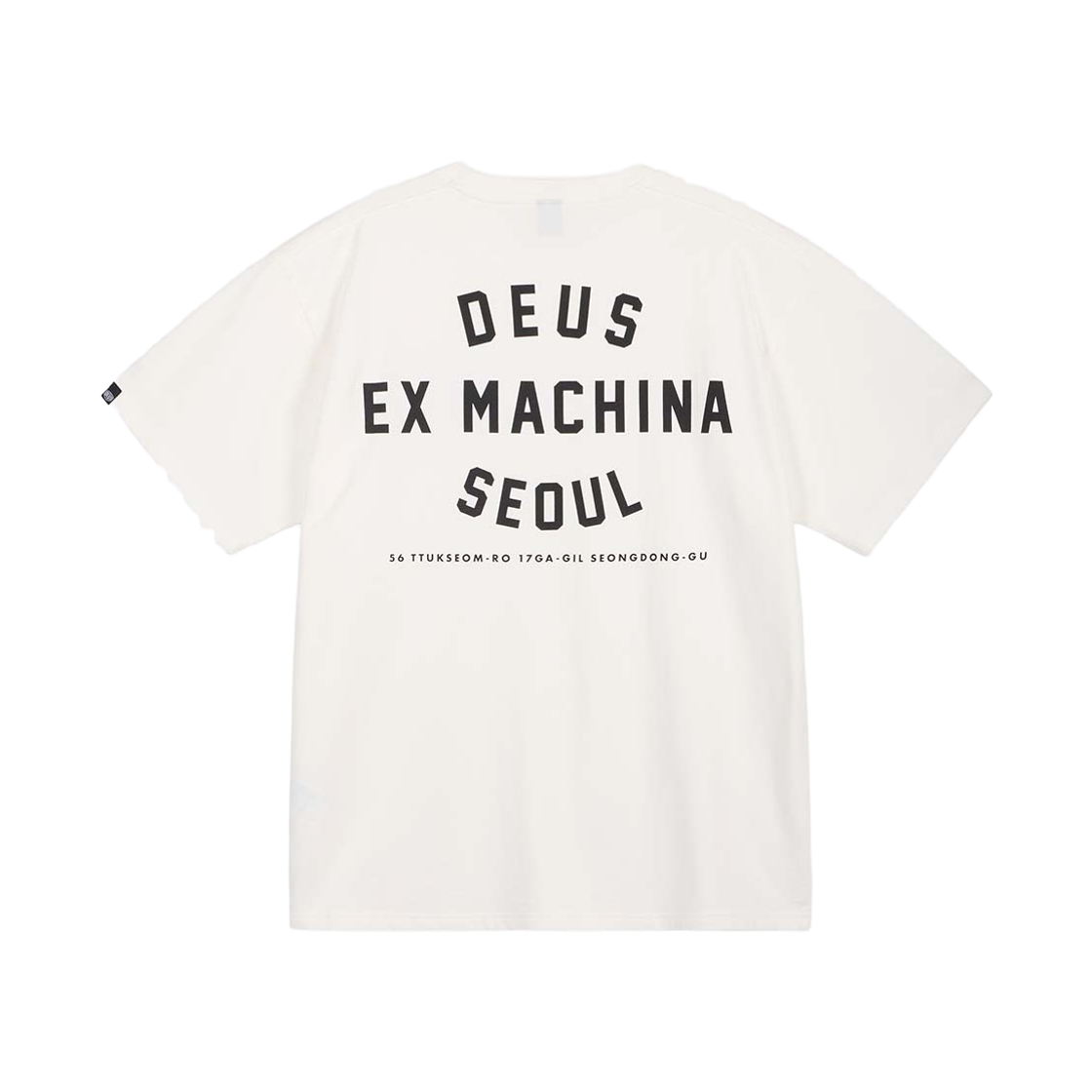 [6% 적립] 데우스 엑스 마키나 서울 어드레스 티셔츠 화이트([6% 적립] Deus Ex Machina Seoul College Address Tee White)