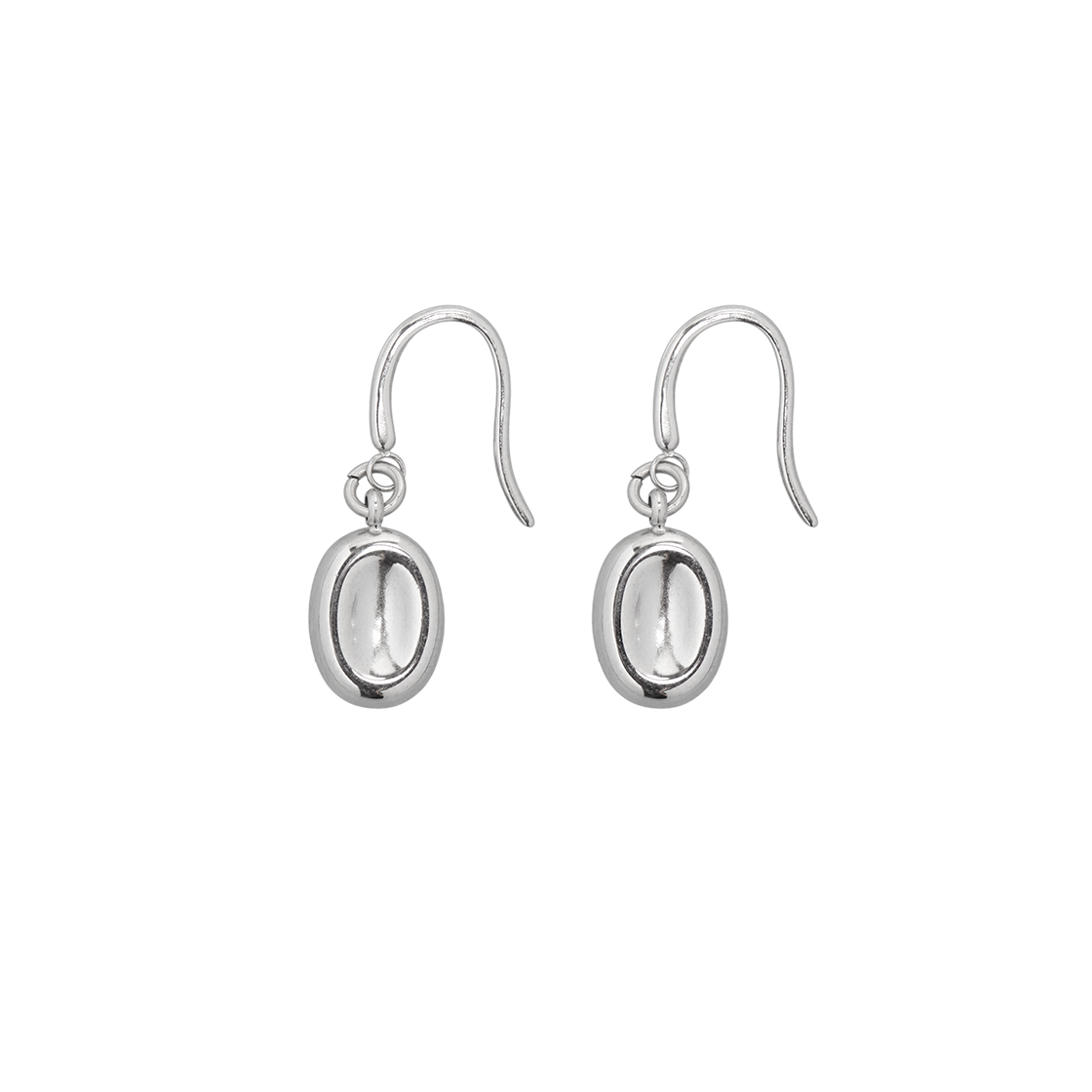 리오므 오벌 빈 커브드 이어링(Riomeu Oval Bean Curved Earring)
