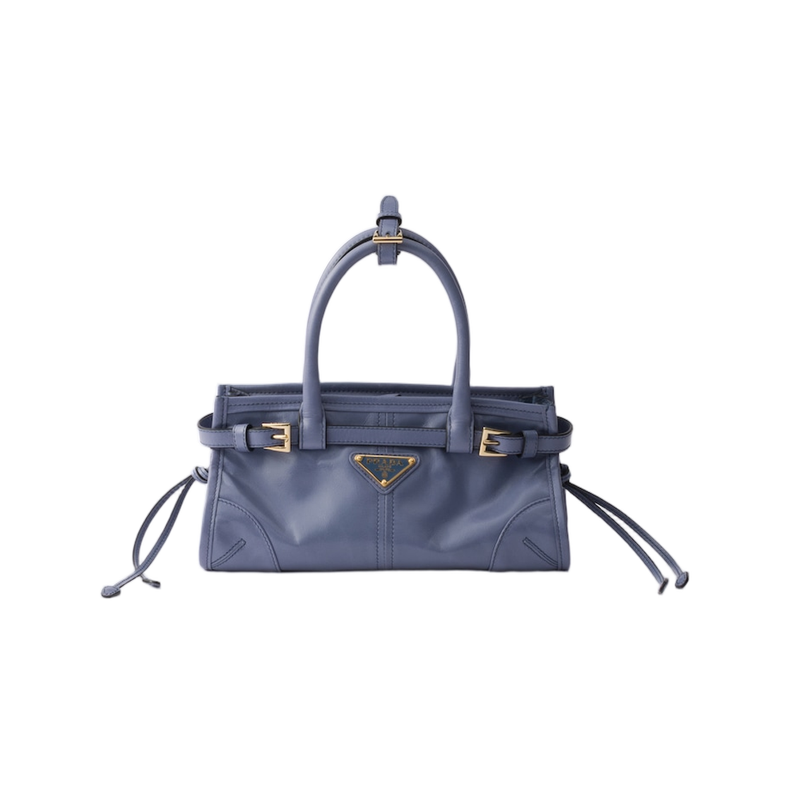 1BA486-2CYR-F05GU Prada Bonnie Leather Mini Handbag Aviation Blue