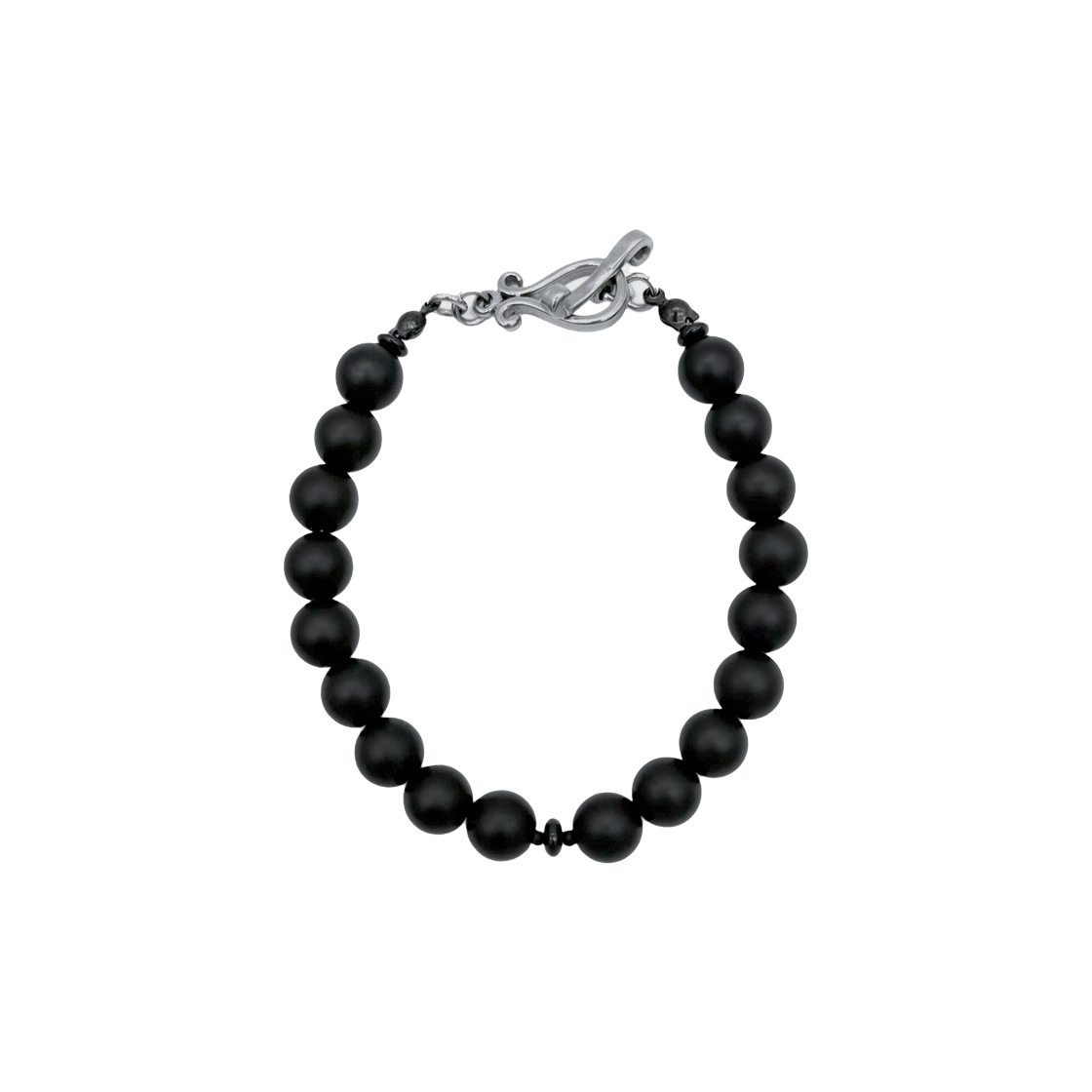 산리 오닉스 토글 팔찌 (2 사이즈)(SANLI Onyx Toggle Bracelet (2 Size))
