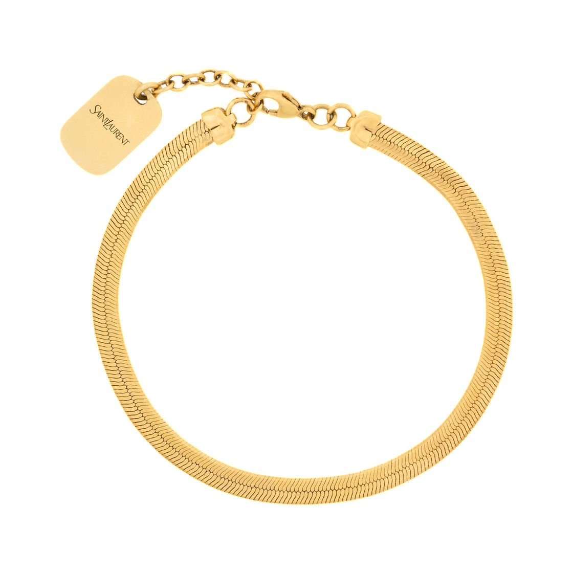 생로랑 체인 브레이슬릿 메탈 패티네이티드 골드(Saint Laurent Chain Bracelet in Metal Patinated Gold) - 1