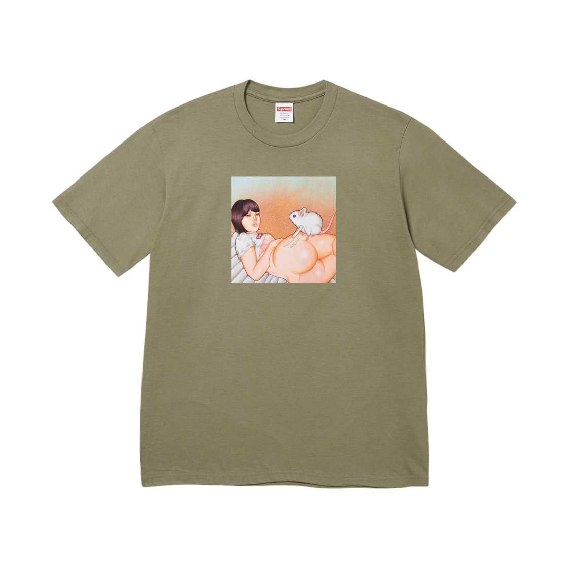 - Supreme Mouse T-Shirt Olive - 25SS