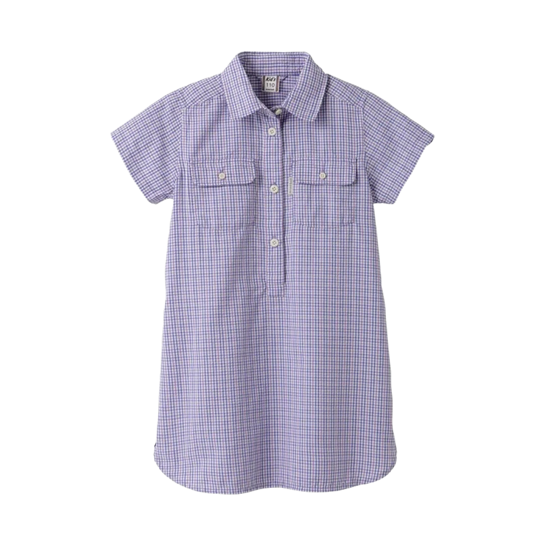 1114555 (Kids) Montbell Wickron Dry Touch Short Sleeve Dress Lavender Blue