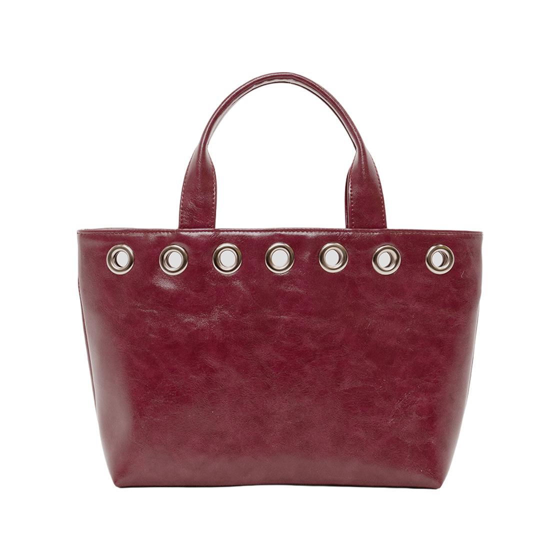 필인더블랭크 선데이 토트백 아일렛 와이드 플럼(Fillintheblank Sunday Tote Bag Eyelet Wide Plum)