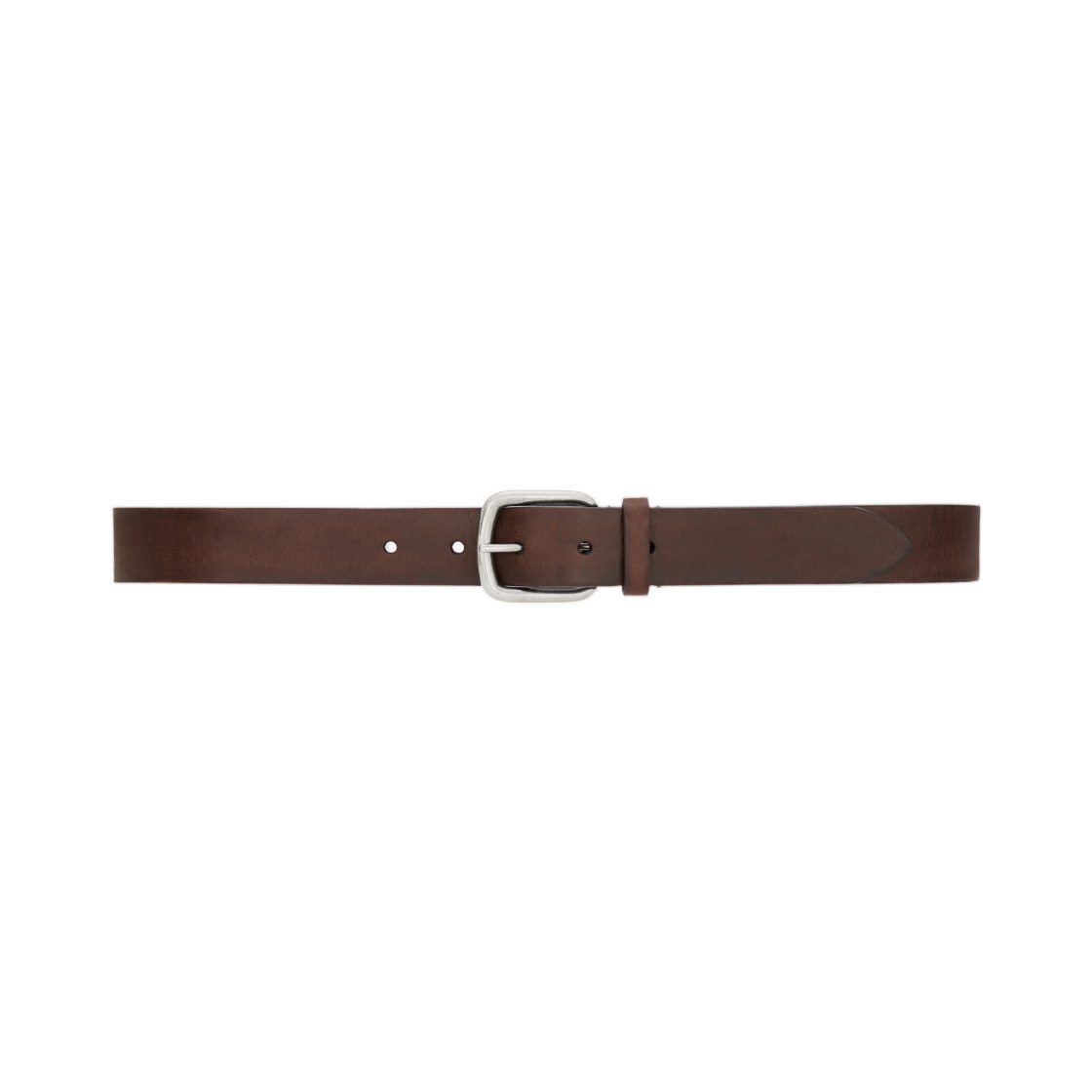 생로랑 렉탱귤러 버클 벨트 레더 번트 초콜릿(Saint Laurent Rectangular Buckle Belt in Leather Burnt Chocolate) - 1