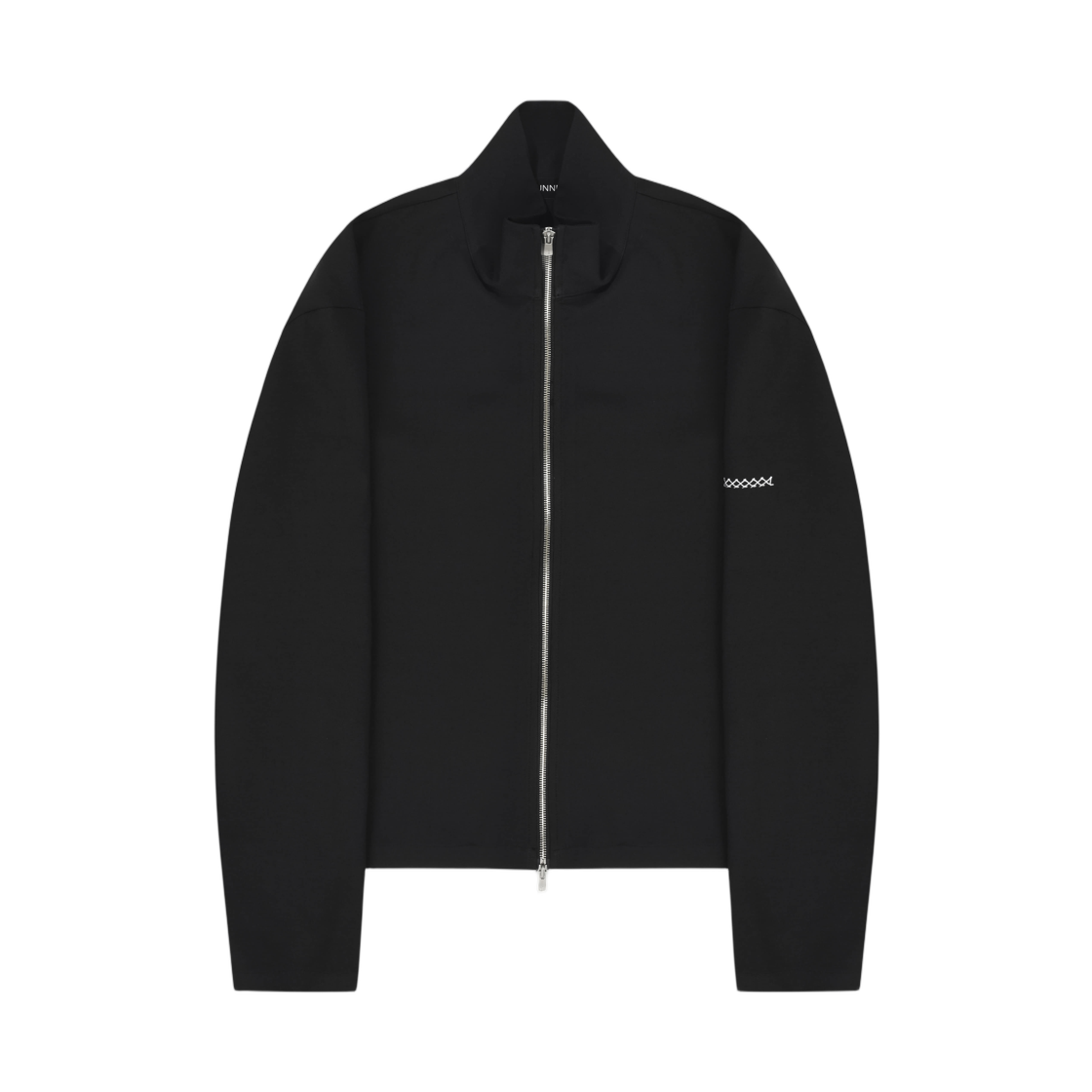 준느 J44 미니멀 풀 집업 트윌 블랙(Junne J44 Minimal Full Zip Up Twill Black)