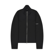 Junne J44 Minimal Full Zip Up Twill Black