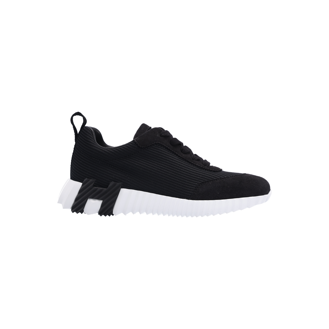 ITLCCG87GM52 Hermes H241202Z Bouncing Sneakers Fabric Leather Noir 36.5