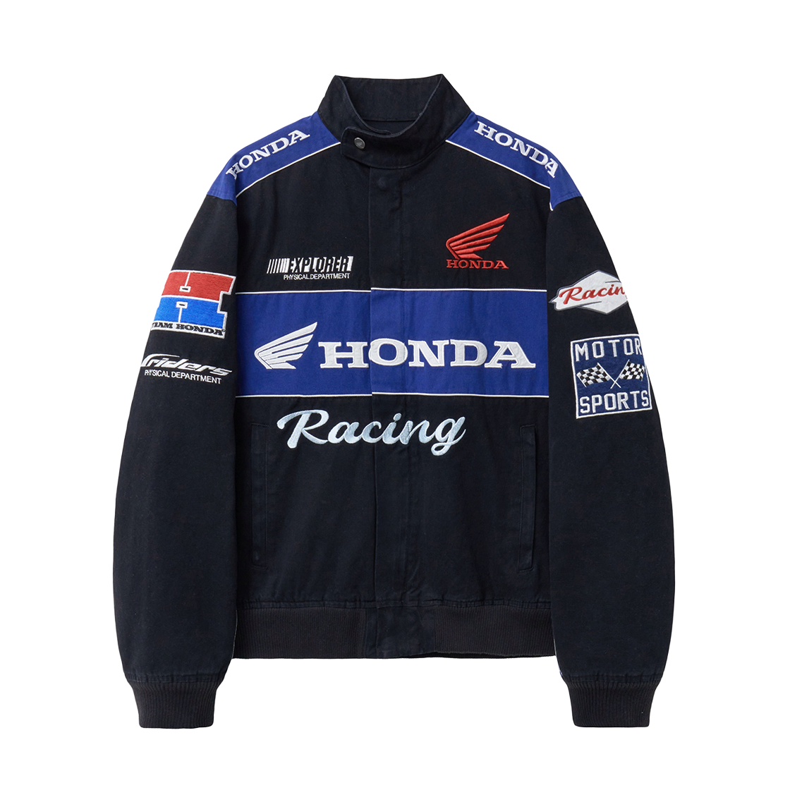 혼다 트윌 멀티 패치 모터사이클 재킷 블랙(Honda Twill Multi Patch Motorcycle Jacket Black)