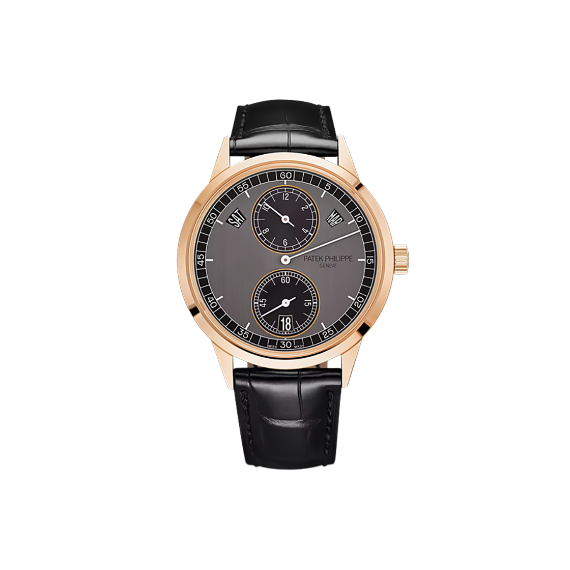 파텍필립 컴플리케이션 애뉴얼 캘린더 레귤레이터 40.5-5235/50R-001 블랙 아라빅+바 NO.7431(Patek Philippe Complication Annual Calendar Regulator 40.5-5235/50R-001 Black Arabic + Bar NO.7431)