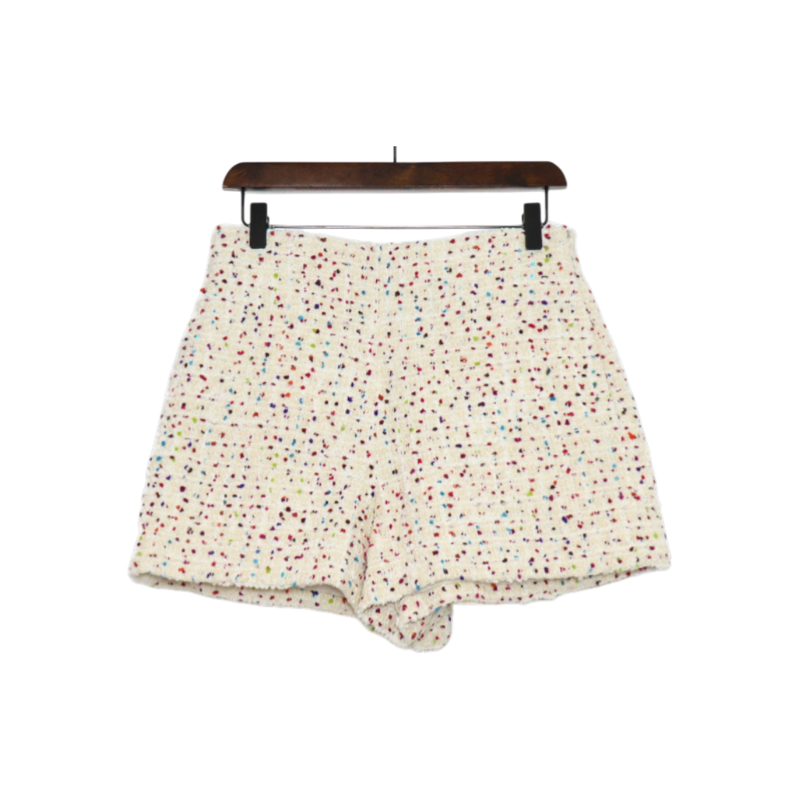 ITIOMSQS6E66 VALENTINO Boucle Melange Tweed Shorts for Women
