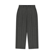 Junne P16 Low Rise Wide Virgin Wool Slacks Herringbone Grey