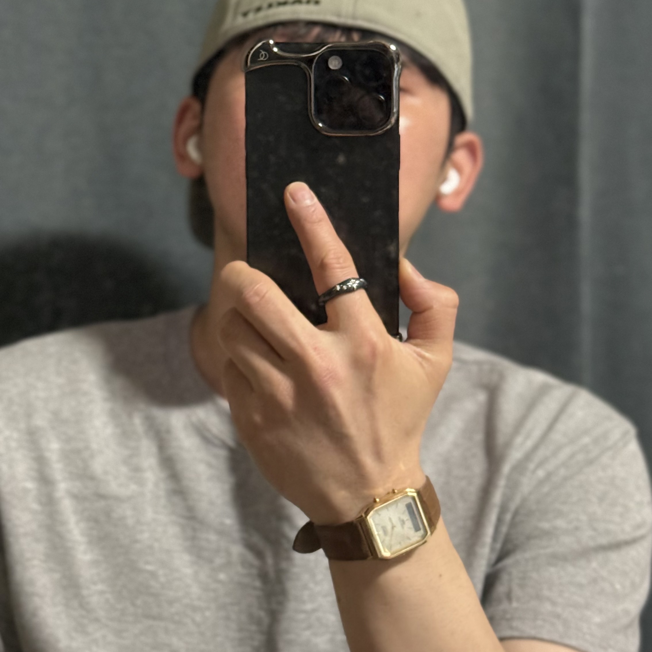 Casio AQ-230EGL-9A, Nff Starry Night Ring Black 착용 스타일