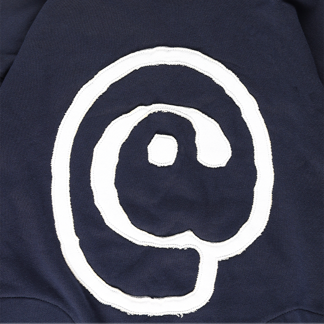더왈드 앳심볼 아플리케 후디 네이비(THE WARLD At Symbol Applique Hoodie Navy) - 2