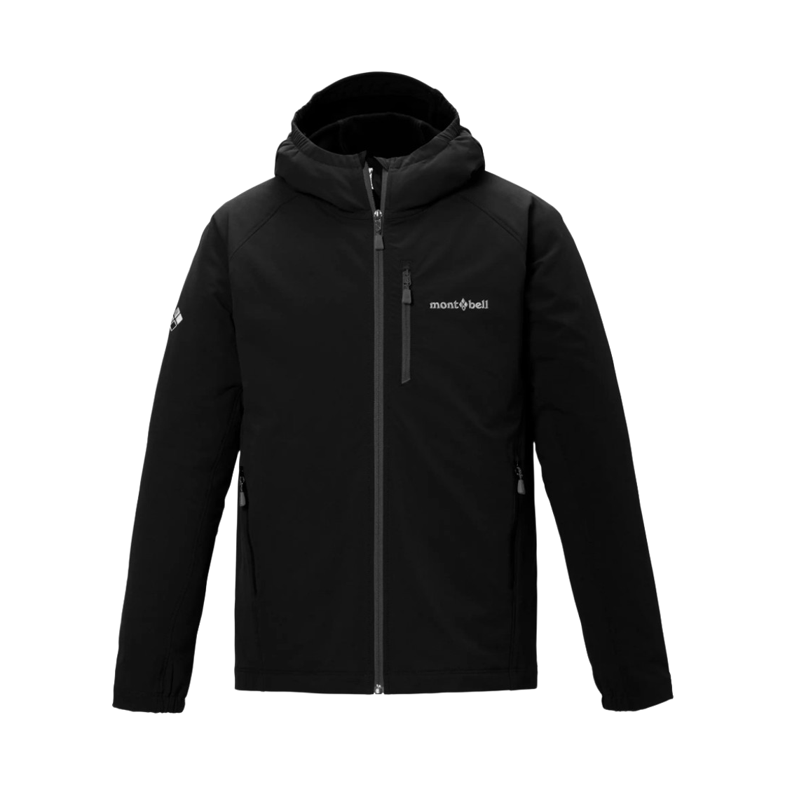 1106802 (Kids) Montbell Climapro 200 Hooded Jacket Black