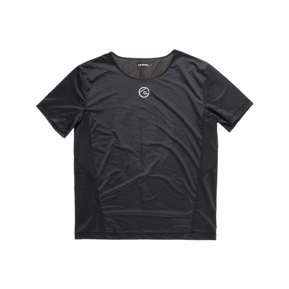 더왈드 레이저 백홀 러닝티 블랙(THE WARLD Laser Back Hole Running Tee Black)