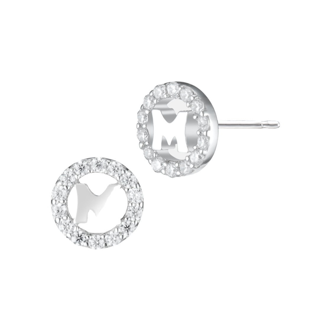 (W) 메트로시티 튜보라레 스털링 실버 이어링 화이트((W) Metrocity Tuberare Sterling Silver Earrings White)